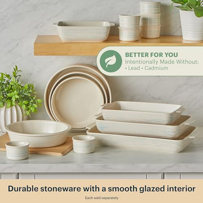 Pyrex 2QT (7" x 11") Rectangular Ceramic Baking Dish with Handles, Casserole Dish