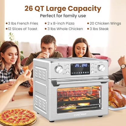 COSTWAY 14-in-1 Air Fryer Toaster Oven Combo
