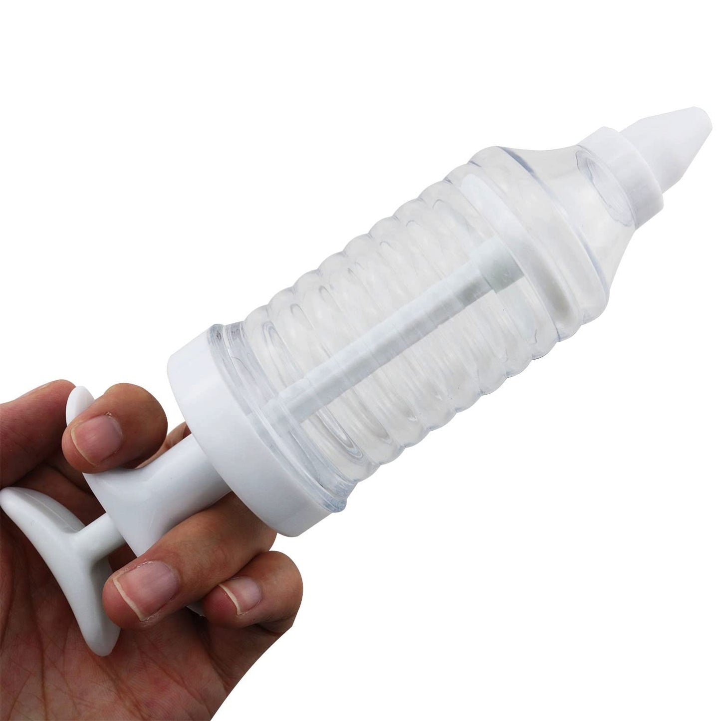 ZZHXSM Cupcake Injector Set - 1PC Plastic Cream Gun And 8pcs Cookie Pink Cake Decorative DIY Tools Tips, Pastry Syringe Extruder Kitchen Gadget Pastry Nozzles