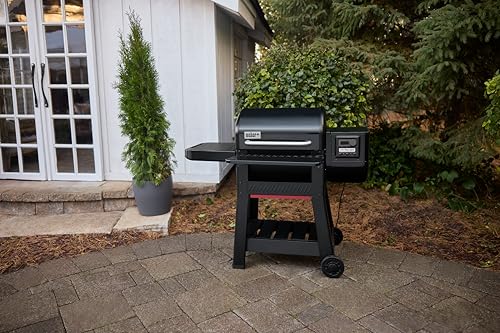 Weber Smoque™ 22‑Inch Bottom Shelf – Heavy‑Duty Storage Shelf for Pellet Smokers, Durable Metal Accessory for Extra Grill Organization & Outdoor BBQ Gear