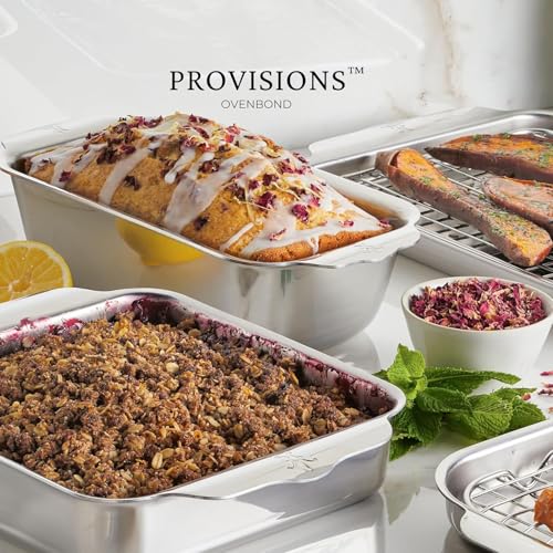 Hestan Provisions OvenBond – Tri-ply Clad Stainless Steel, 1-Pound Loaf Pan (9" x 5")