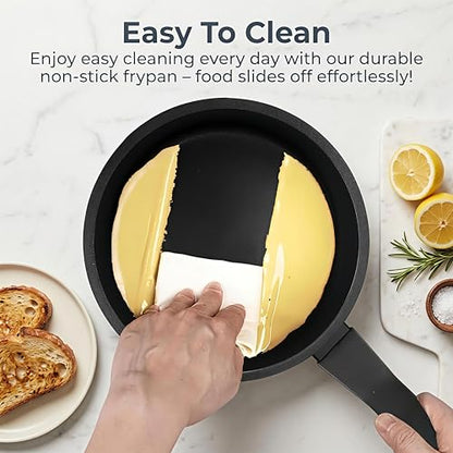 Legacy Culinaryware Nonstick Sauce Pan with Lid,2QT small pot, PFOA Free,Kitchen Pots Induction Pot,Cream