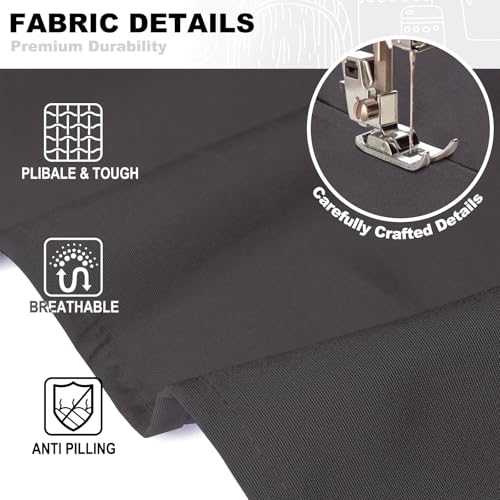 BeLuyi chef apron bib tool apron for man woman cross back straps with 4 pockets for kitchen cooking gardening baking working(black)