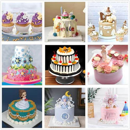 ANSLYQA Cake Decorating Kit, 237 Pcs with Aluminium Cake Turntable, Leveler, 24 Numbered Icing Tips, 2 Spatulas, 3 Scrapers, 2 Coupler, 50 Cupcake Liners, 100 Pastry Bags & More Baking Tools