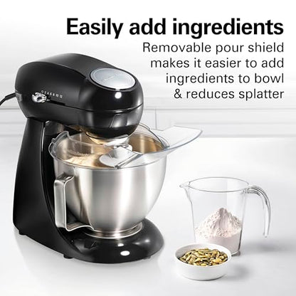 Hamilton Beach Die-Cast Metal Classic Electric Stand Mixer, 12 Speeds