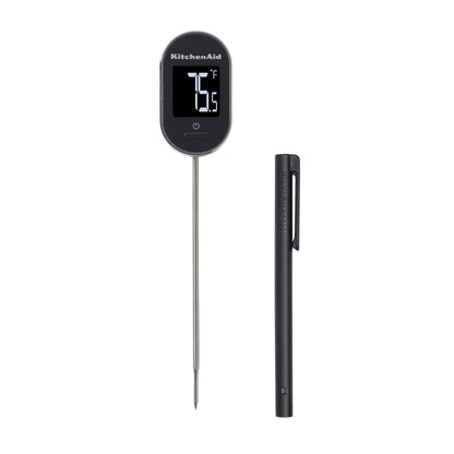 KitchenAid KQ904 Digital Instant Read Kitchen and Food Thermometer, Temperature Range: -40F to 482F, Black