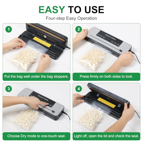VACLER Vacuum Sealer Machine for Food, Automatic Compact with Bag Cutter