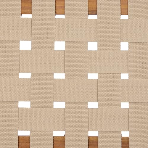 Christopher Knight Home Balew Acacia Wood Patio Dining Set for 4, Solid Wood Outdoor Dining Table Set for 4, 5 Piece Outdoor Dining Set with Rectangular Table and Woven Rope Accents, Teak+Beige