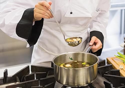 Winco Heavy-Duty Stainless Steel Sauce Pan with Cover, 6 Quart