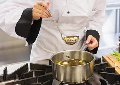Winco Heavy-Duty Stainless Steel Sauce Pan with Cover, 6 Quart