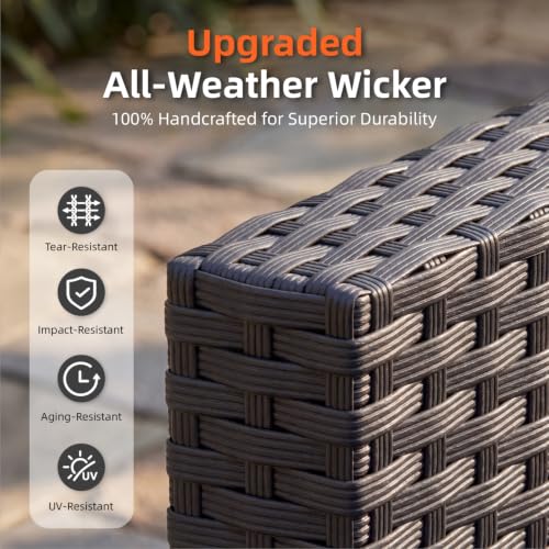LazySunsets 10-Piece Outdoor Patio Furniture Set, Grey