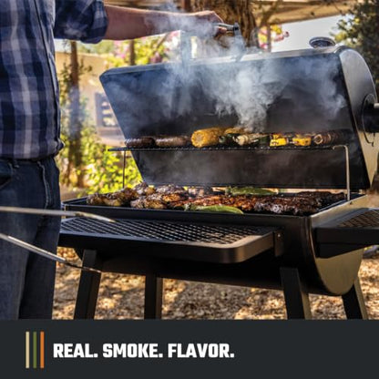 Oklahoma Joe’s Laredo Series 900 Offset Charcoal Smoker and Grill with 916 sq. in. Cooking Area in Black