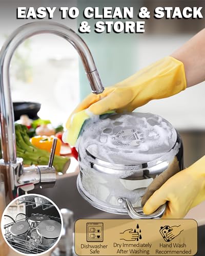 Cook N Home 8 Quart Stainless Steel Stockpot with Lid