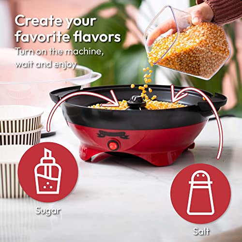 Gadgy Popcorn Machine - Lid & Stirrer - Parties - Sugar & Spice Compatible