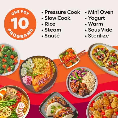 Instant Pot Pro (8 QT) 10-in-1 Pressure Cooker, Slow Cooker, Rice/Grain Cooker, Steamer, Sauté, Sous Vide, Yogurt Maker, Sterilizer, and Warmer, Includes App with Over 800 Recipes, Black