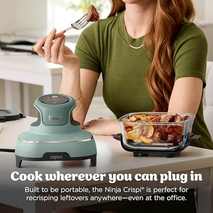 Ninja Crispi Glass Air Fryer, 4-in-1, Green, FN101SG