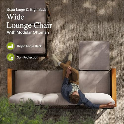 Sophia & William 12 Pieces Wicker Patio Furniture Set, Beige Cushion