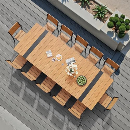 Pellebant 13-Piece Outdoor Patio Dining Table Set for 12 Person
