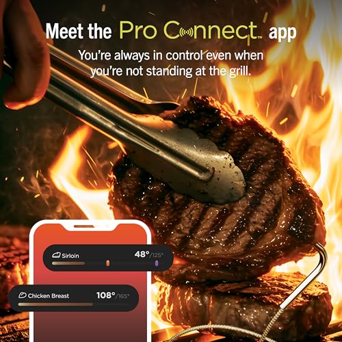 Ninja FlexFlame ProConnect Grill & Smoker | 5-in-1 Smart Cooking System | Electric & Propane | App-Connected | 3-Burner Digital Control | Roast, Griddle & Pizza Maker | Black/Gold | PG305