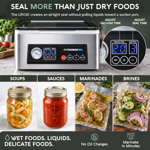 Avid Armor USV20 Chamber Vacuum Sealer Machine – High-Volume 11.5” Sealer