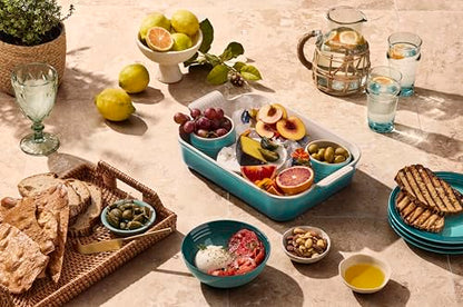 Le Creuset Stoneware Heritage Rectangular Baking Dish, 4 qt., Riviera