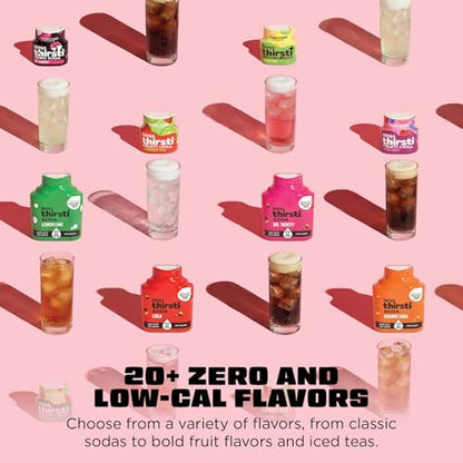 Ninja Thirsti Ultimate Drink System | Still or Sparkling Soda Maker | Create fountain-fresh drinks with 20+ zero or low-calorie flavors | Customize your fizz and flavor | Pink | WC3001PK1
