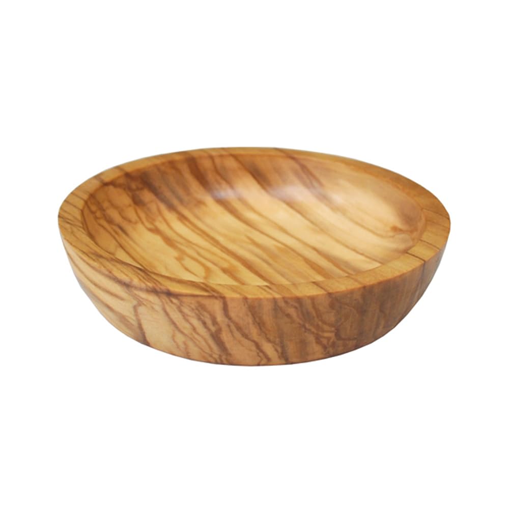 Naturally Med Olive Wood Dipping Bowl, Round, 3.5" L x 3.5" W