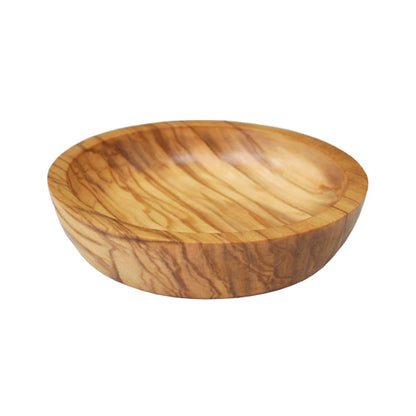 Naturally Med Olive Wood Dipping Bowl, Round, 3.5" L x 3.5" W
