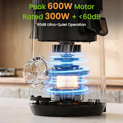 Puraflows Auramist Cold Press Juicer Machine, Juicers for Vegetable & Fruit