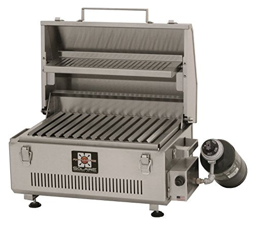 Solaire SOL-IR17BWR Anywhere Portable Infrared Warming Rack Gas Grill, Stainless Steel