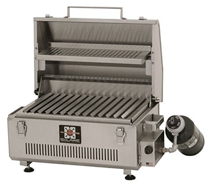 Solaire SOL-IR17BWR Anywhere Portable Infrared Warming Rack Gas Grill, Stainless Steel
