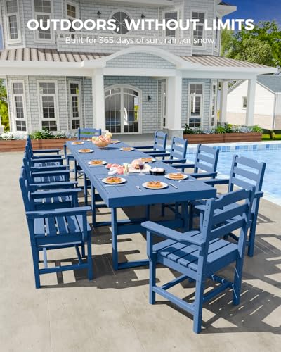 K Knowbody 12-Piece Outdoor Patio Dining Table and Chairs Set, Seats 10