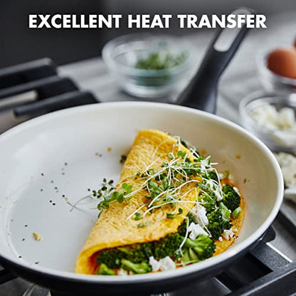 GreenPan Rio Healthy Ceramic Nonstick 13.5" Frying Pan Skillet, PFAS-Free, Dishwasher Safe, Black