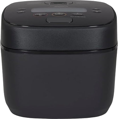Zojirushi NW-QAC10 5.5-Cup Capacity Flat-Top Induction Cooker and Warmer with Custom Cooking Pan, Double Non-Stick Coating for Easy Clean-Up (Black)