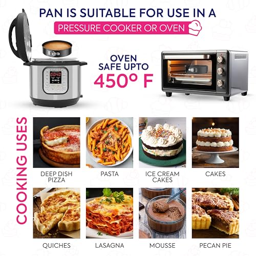 Riccle 148PCs Cake Pan Set for Baking, 3 Non-Stick Springform Pan Set (4, 7, 9 Inches), Cake Decorating Kit, Piping Bags and Tips Set, Cake Leveler, Multi-functional Leak-Proof CheeseCake Pan (148)