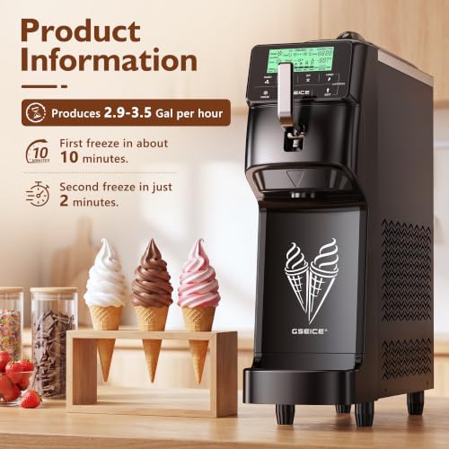 Commercial Soft Serve Ice Cream Maker Machine