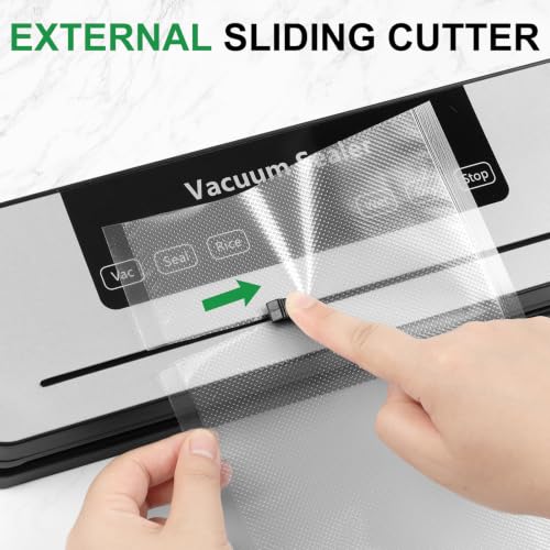 VACLER Vacuum Sealer Machine for Food, Automatic Compact with Bag Cutter