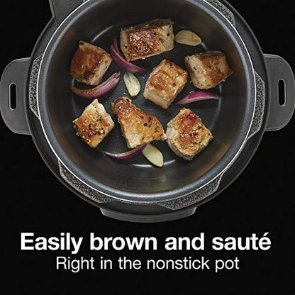 Proctor Silex Proctor-Silex Simplicity 4-in-1 Electric Pressure Cooker, 3 Quart Multi-Function With Slow Cook, Steam, Sauté, Rice, Stainless Steel (34503)
