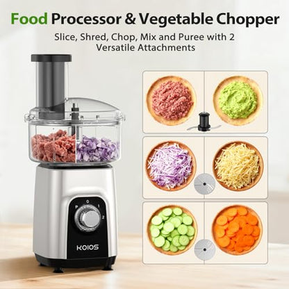 KOIOS 4-in-1 Blender/Food Processor Combo Max 1000W, Dishwasher Safe