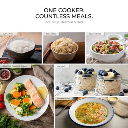 CUCKOO Basic Rice Cooker 10-Cup Uncooked / 20-Cup Cooked, Large Rice Maker and Warmer with Nonstick Inner Pot, Easy to Use with Auto Keep Warm, Includes Steam Tray, White (CR-1095)