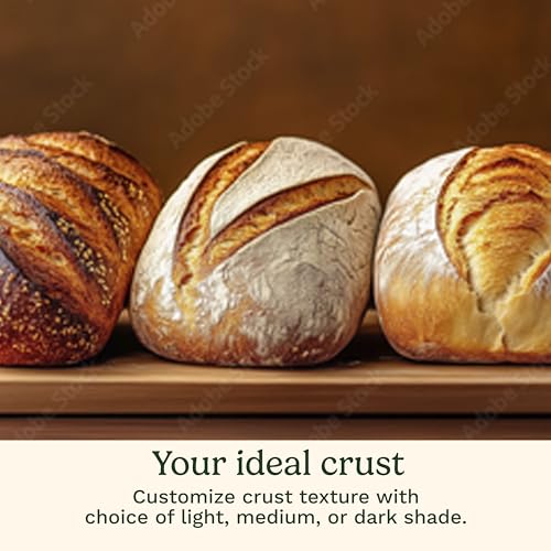 Cuisinart Bread Maker Machine, Stainless Steel Convection Bread Machine with 16 Menu Options, 3 Loaf Sizes Up to 2 Lb., 3 Crust Colors, Includes Measuring Cup, Spoon & Kneading Hook, CBK-210