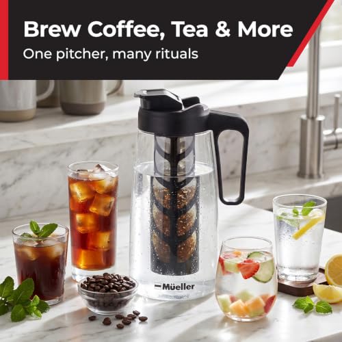 MUELLER HOME Cold Brew Coffee Maker, 64 oz Tritan Fortified Pitcher