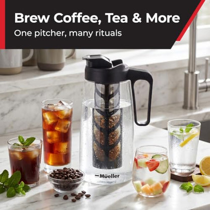 MUELLER HOME Cold Brew Coffee Maker, 64 oz Tritan Fortified Pitcher