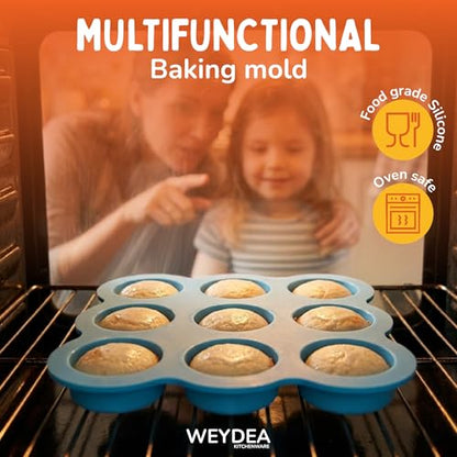 WEYDEA Cookie Press Gun Kit 23 in 1 - Stainless Steel Cookie Maker with 13 Discs, 8 Piping Tips & Silicone Baking Mold - Cookie Making Kit for DIY Baking