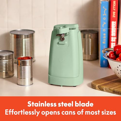 bella Electric Can Opener, Automatic One-Touch, Seaglass