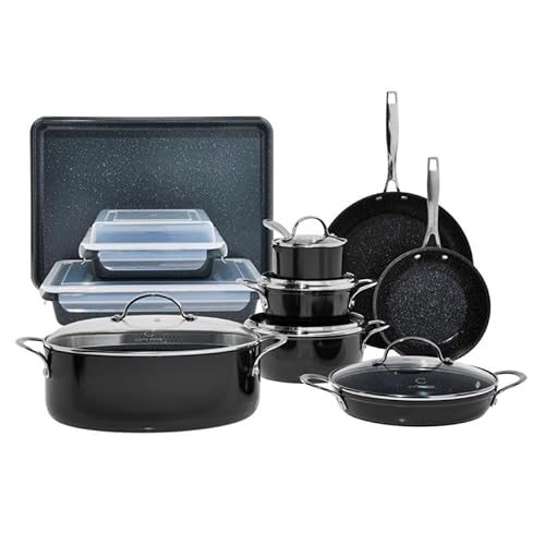 Curtis Stone 17-piece All-Purpose Cookware Set (Renewed)