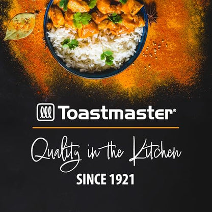 Toastmaster 12" Nonstick Electric Skillet - Deep Skillet Appliance with Glass Lid - Multipurpose Kitchen Cookware for Breakfast & More