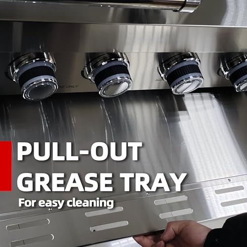 4 Burner Outdoor Kitchen Island with Grill and Side Burner, 85000 BTU Deluxe Stainless Steel Modular Outdoor Kitchen, Gas Propane BBQ Island with Rotisserie, Sink & Storage Cabinets, 85"W, Silver