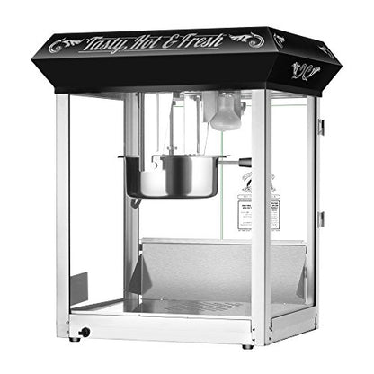 Superior Popcorn Company Hot and Fresh 8oz Popcorn Machine, Black