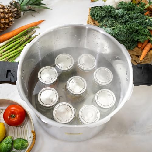 Barton 22-Quart Pressure Canner Pressure Cooker with Pressure Gauge with Rack, Induction Compatible, Steam Canner Polished 22 QT Stovetop Pot Meat, Poultry & Vegetables